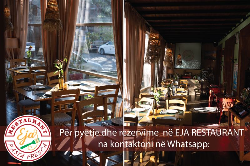 EJA Restaurant, reserve romantic table Tirana Albania, prenota tavolo romantico cucina italiana Tirana, rezervim tavoline romantike Tirane qender darke, book romantic Italian dinner Tirana, prenotazione cena romantica Tirana